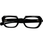 デイリーユースにもってこいの絶妙すぎる秀逸なクセ感1960s フランス製デッドストック FRAME FRANCE クラウンウェリントン BLACK size48/22 ビンテージ ヴィンテージ 眼鏡 メガネ 【a8345】