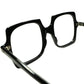絶対にサンプリングされなそうな面白いONLY VINTAGE DESIGN1960s フランス製デッドストック FRAME FRANCE スクエア BLACK 正方形 size48/22 ビンテージ ヴィンテージ 眼鏡 メガネ 【a8346】