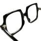 ミッドセンチュリー期を象徴する幾何学型アイウェア1960s フランス製 デッドストック FRAME FRANCE スクエア BLACK 正方形 size44/20 ビンテージ ヴィンテージ 眼鏡 メガネ 【a8347】