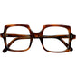 トータルバランスに優れたREAL GEOMETRIC DESIGN1960s USA製 デッドストック マニアックメーカー BRENTWOOD スクエアSQUARE AMBER size48/22 ビンテージ ヴィンテージ 眼鏡 メガネ 【a8348】