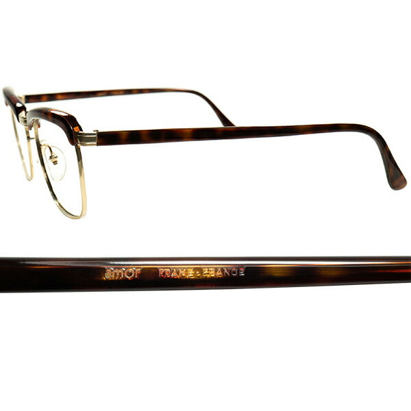 OLD PARIS GENTS LOOK 1960sフランス製 貴重 デッドストック FRAME FRANCE 名門 AMOR アモール 金張  ウェリントン型 ブローsize52/20 幅広FACE向個体 ビンテージ ヴィンテージ 眼鏡 メガネ 【a8586】