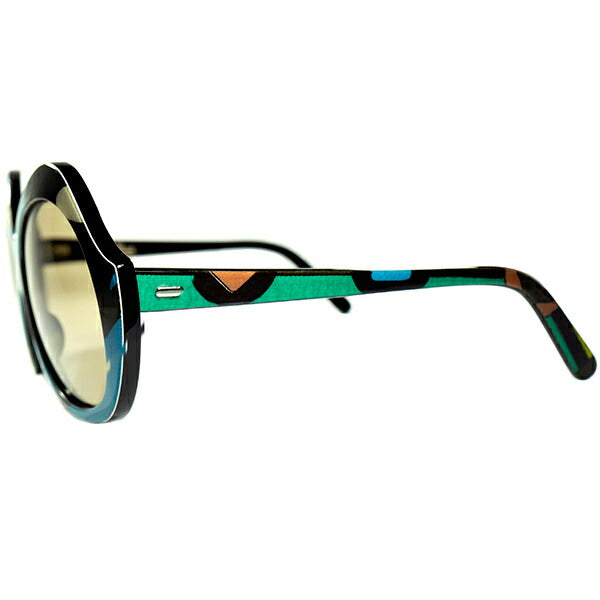 資料級 ARCHIVEピース1960sデッドストック FRAME FRANCE 初期 エミリオプッチ Emilio Pucci オールド プッチ柄  OVERSIZED 幾何学SHAPE サングラス ビンテージ ヴィンテージ 眼鏡 メガネ 【a8595】