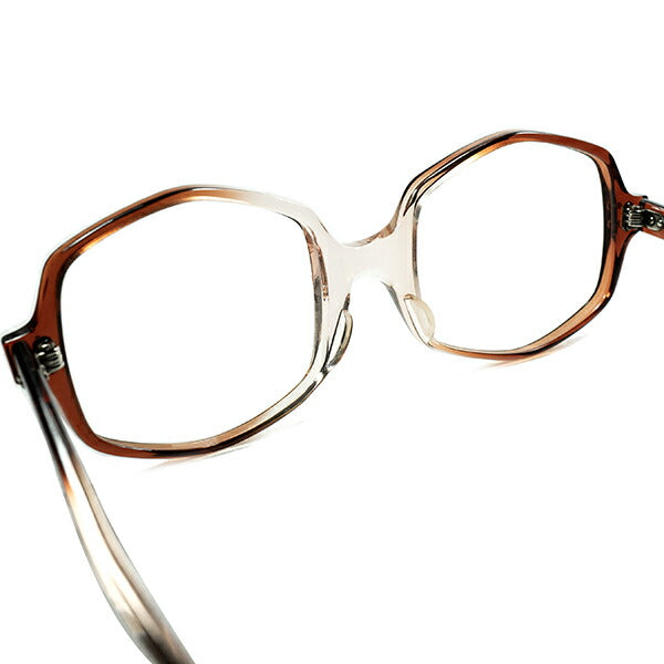 懐古的USレトロスペクティブ1960s-70s USA製 デッドストック AMERICAN OPTICAL アメリカンオプティカル AO  HEXAGON 六角形 size54/21 ビンテージ ヴィンテージ 眼鏡 メガネ 【a8602】