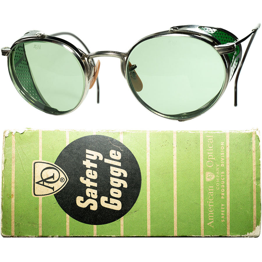 vintage 60s AMERICAN OPTICAL グリーン 鼈甲眼鏡medicine古着