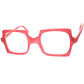 超鋭角なクレイジールック1960sフランス製デッドストック FRAME FRANCE 六角星RIVET フレンチ スクエア 正方形 PINK PEARL size48/24 a8911 ビンテージ ヴィンテージ 眼鏡 メガネ 【a8911】