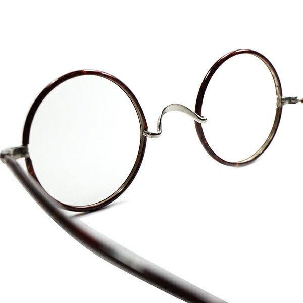 GOOD SIZE 1930s フランス製 セル巻き ラウンド 丸眼鏡-