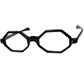 妥協なく徹底的にサイズで選ぶBASIC DESIGN 1960s デッドストック FRAME FRANCE by Selecta フレーム フランス 八角形 フレンチ オクタゴン BLACK size46/20 ビンテージ ヴィンテージ 眼鏡 メガネ 【a9208】
