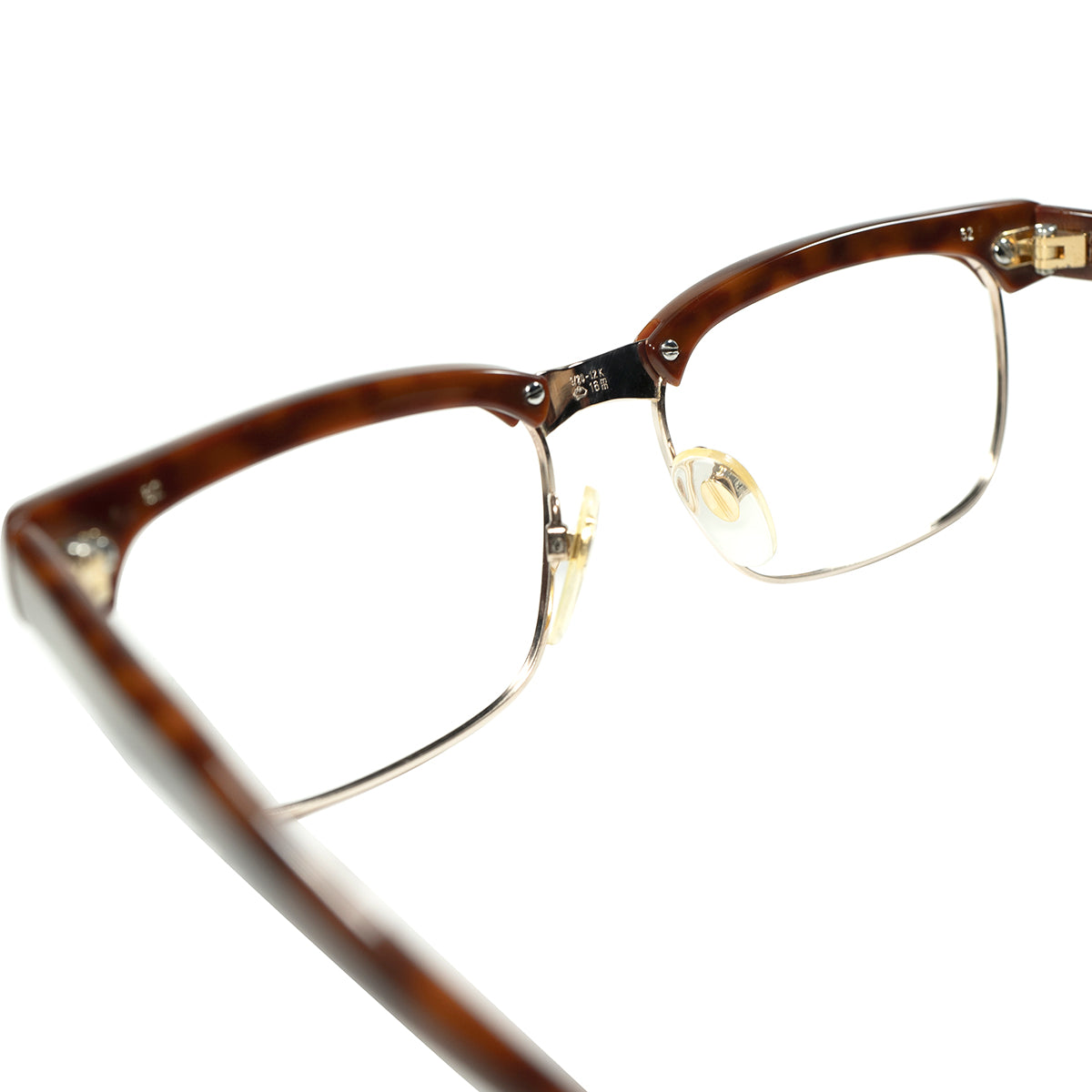 CHICでELEGANTなブローの名作1960-70sデッド西ドイツ製オリジナルRODENSTOCK ローデンストック ARNOLD アーノルド  1/20 12K金張size52/16 ビンテージ ヴィンテージ 眼鏡 メガネ 【a9223】