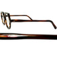 幾何学デザインをクラウンパントに落とし込む斬新さ1960s USA製デッドストック IMPERIAL ジオメトリック クラウンパント 46/20実寸 DEMI AMBER ビンテージ ヴィンテージ 眼鏡 メガネ 【a9315】
