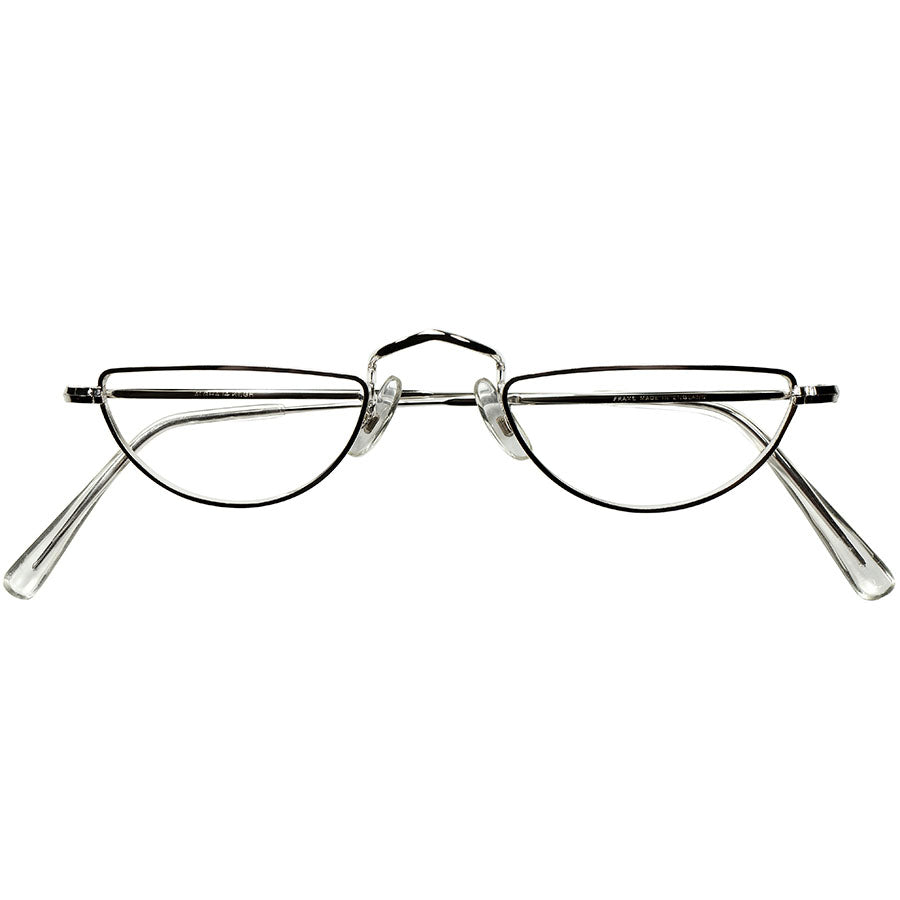デッドストック　英国　ヴィンテージメガネ　ブルーライトカット　度なし　カザール種類メガネケース付属